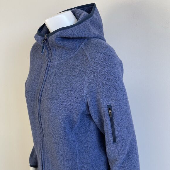 L.L.Bean Sweater Fleece Jacket Coat Long Hoodie Size Small Cozy Comfy Casual - Picture 6 of 13